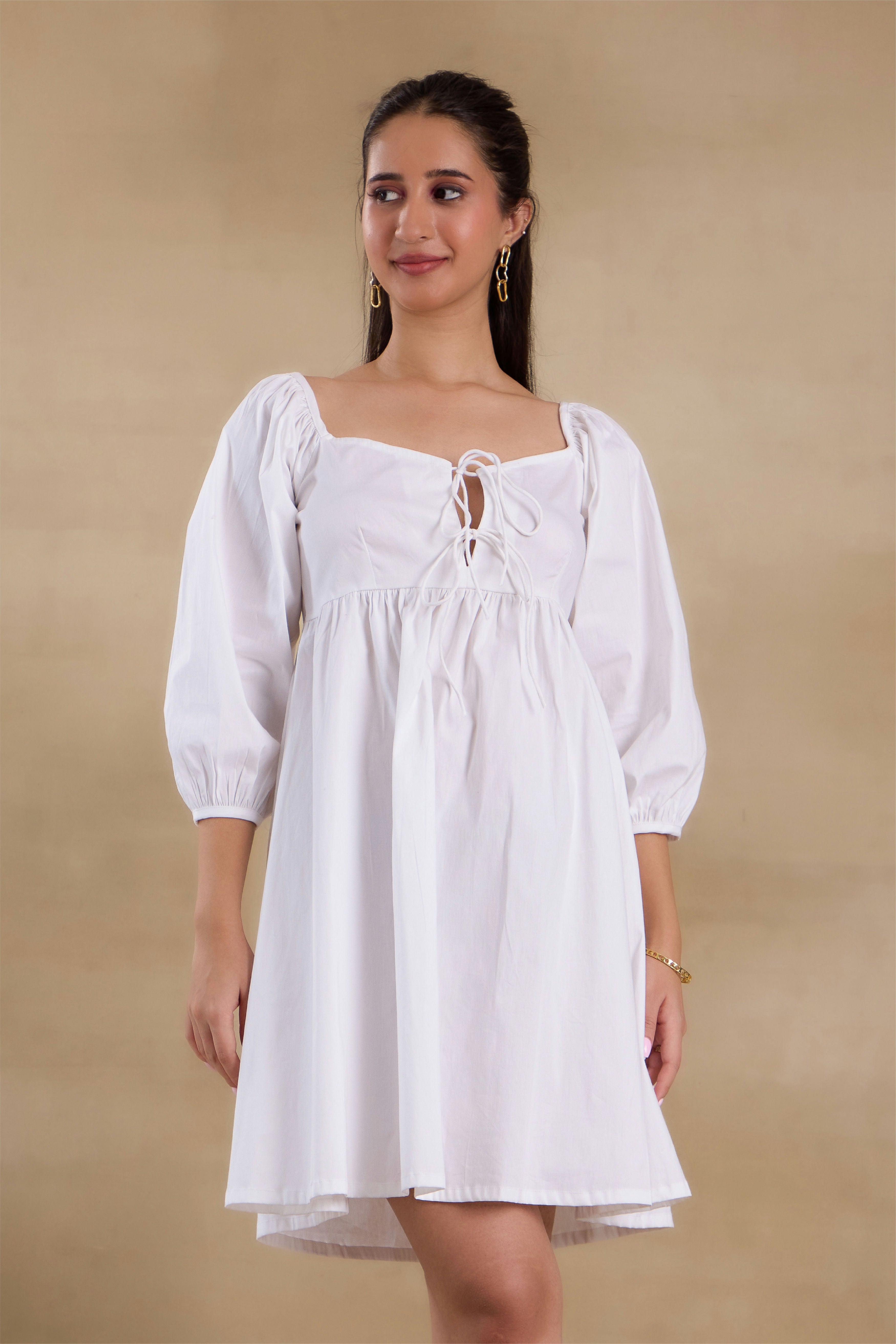 Alaya Essentials White Vacay Dress