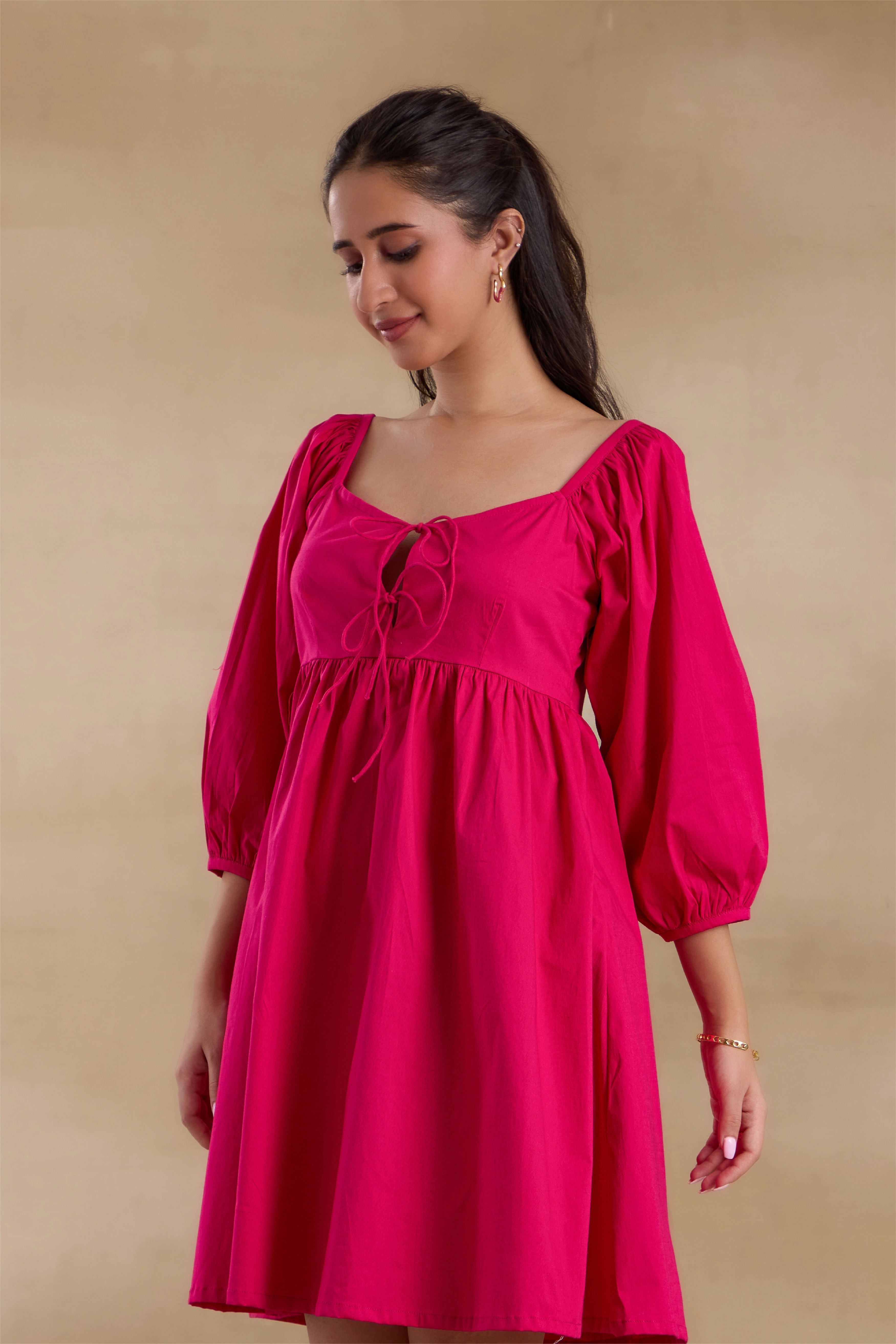 Alaya Essentials Fuchsia Vacay Dress