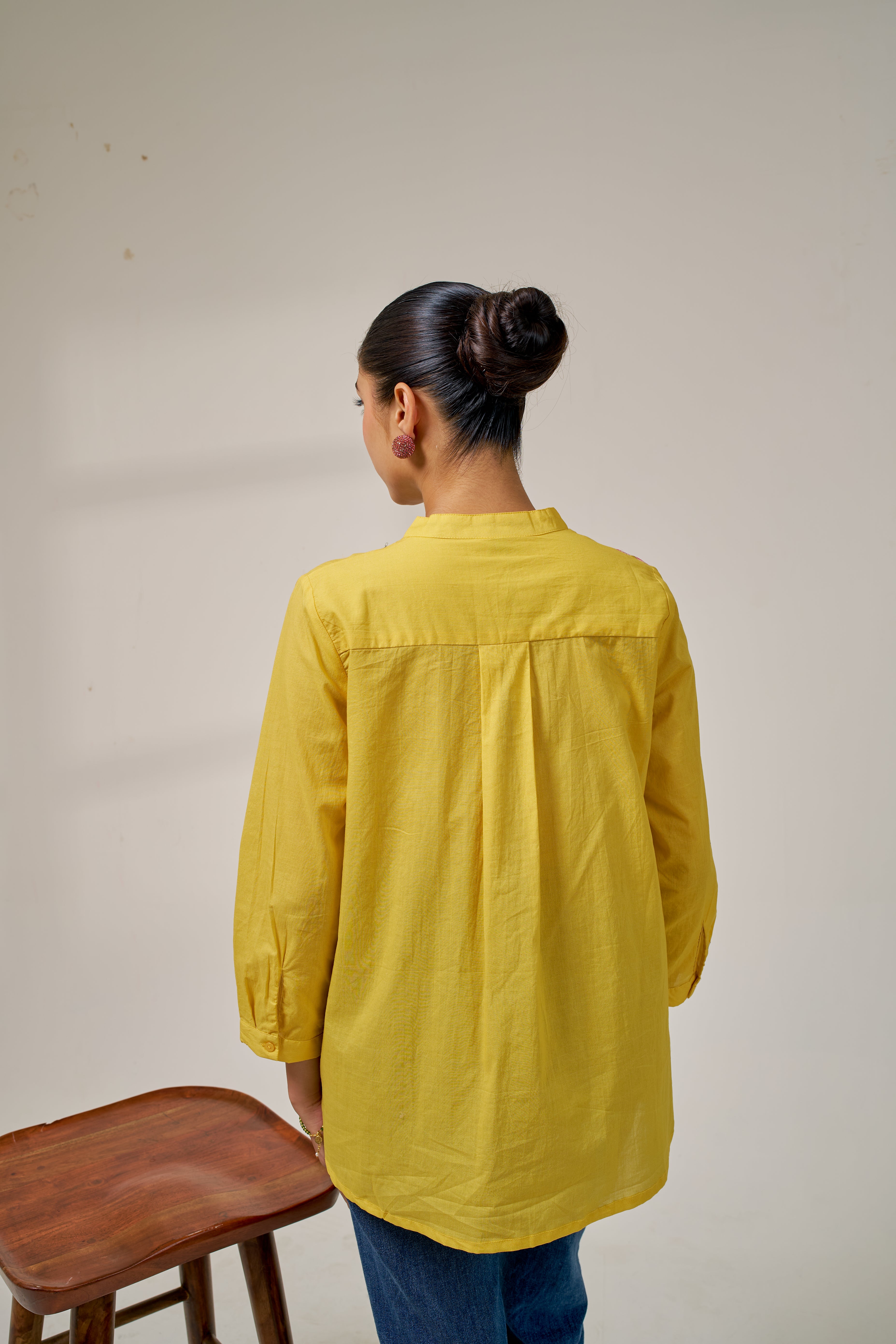 Alaya Meher Sunshine Bloom Yellow Top