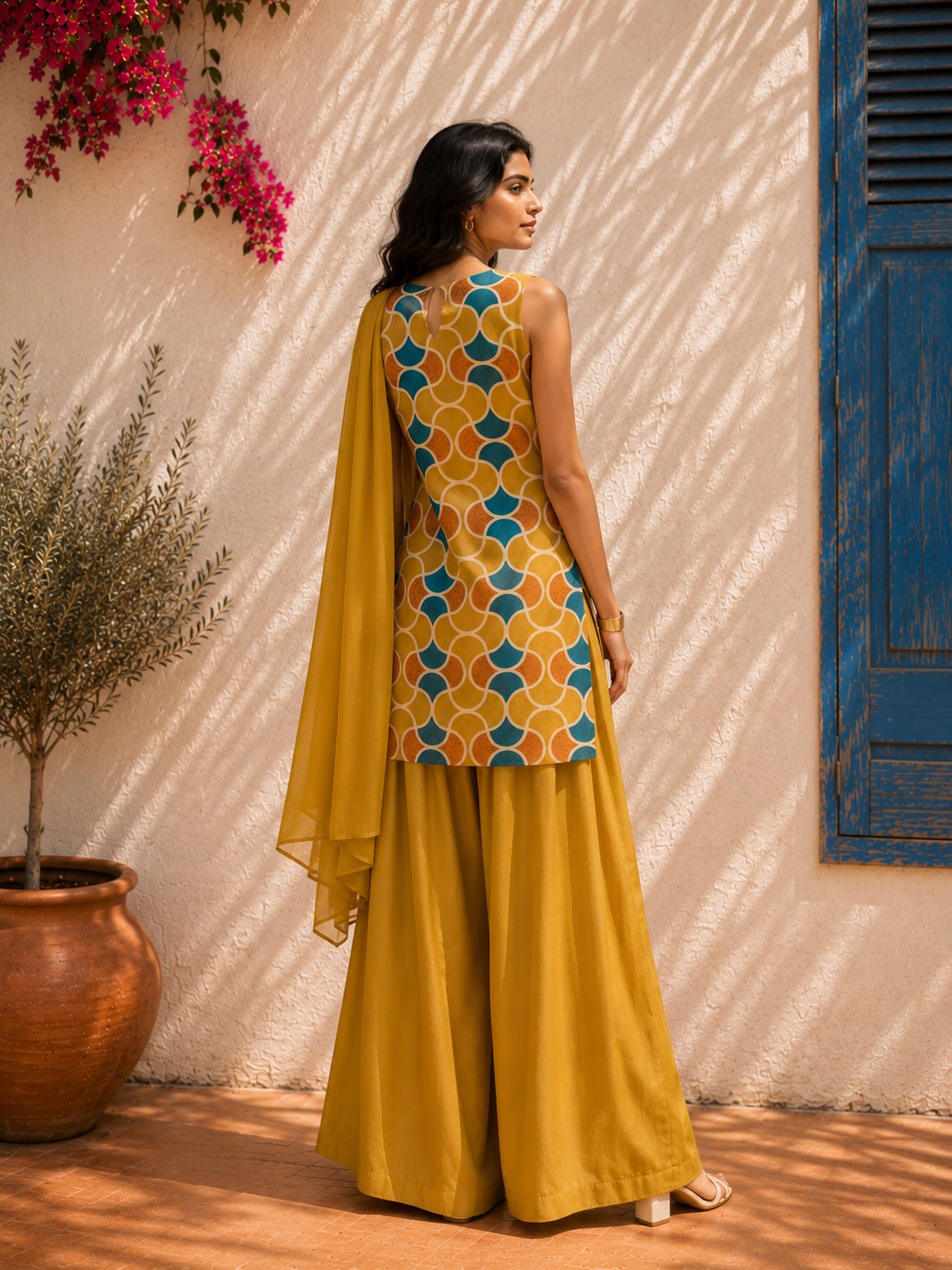 Aahista Amber Farshi Set with Dupatta 3