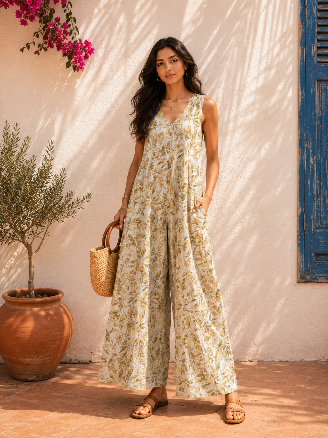 Aahista Sage Vine Jumpsuit 1