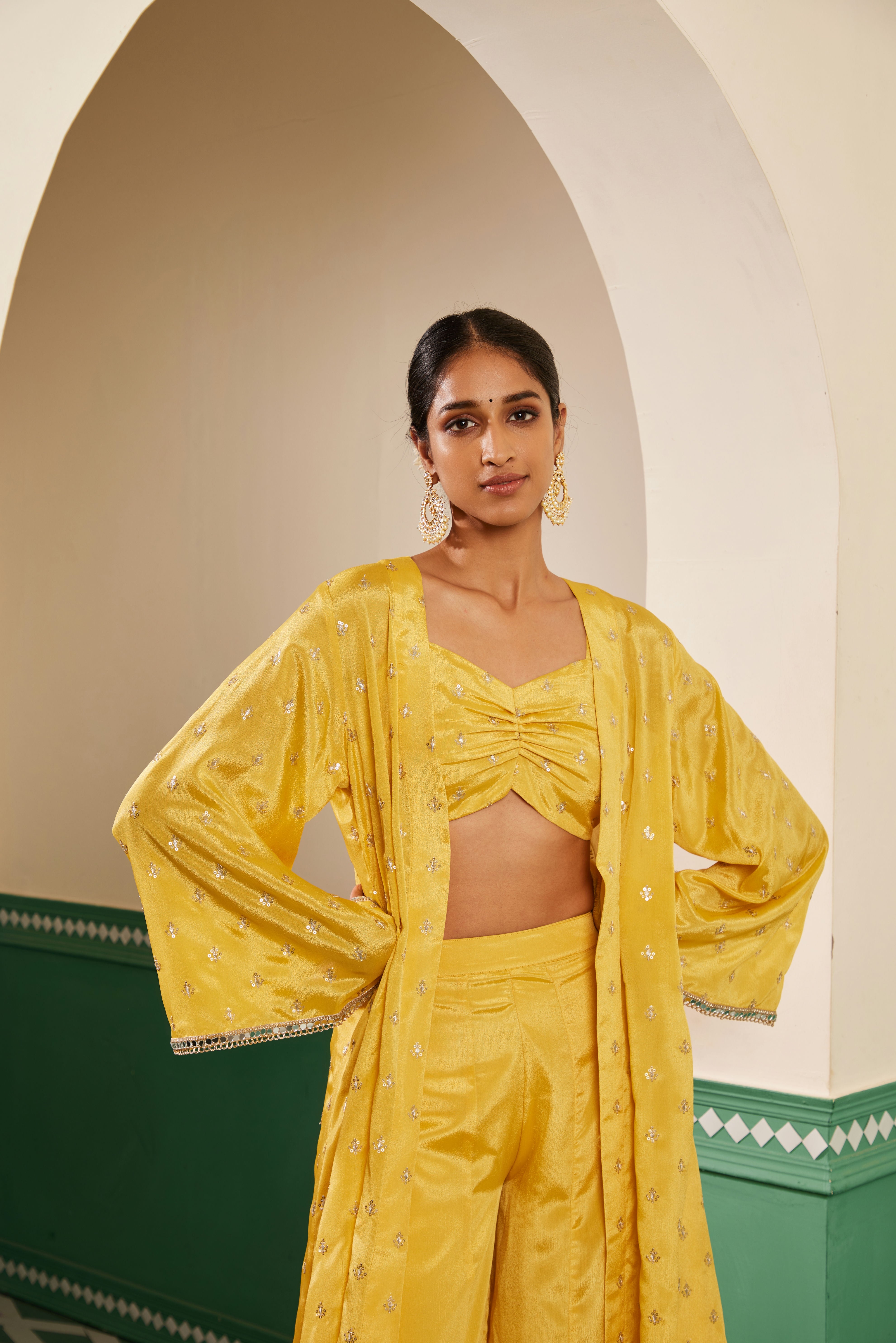 Sajda Yellow Cami Blouse