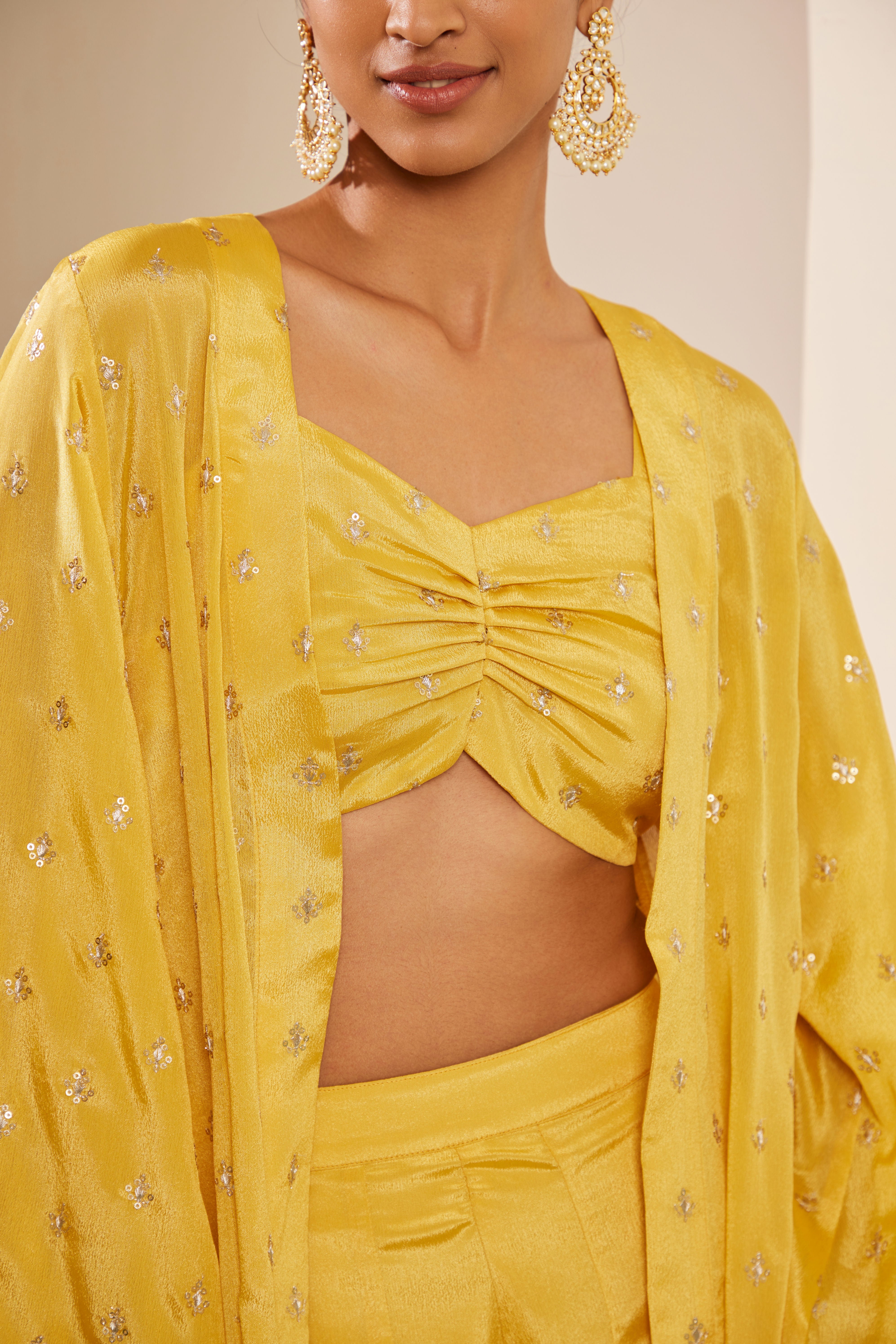 Sajda Yellow Cami Blouse